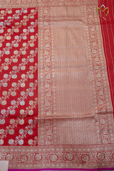 Pure Banarasi Pattu - Red
