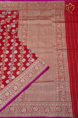Pure Banarasi Pattu - Red