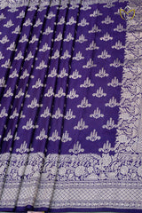 Pure Banarasi Raw Mango - Violet