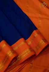 Gadwal Pattu - Blue & Orange