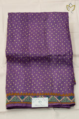 Tussar Kutch Work - Lavender