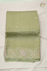 Crushed Organza - Olive Green