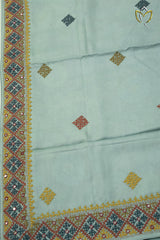 Tussar Thread Work - Baby Blue