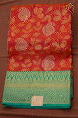 Lightweight Pattu - Rust & Lux Green
