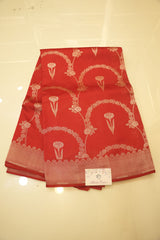 Banarasi Silk Saree - Elegant Red Color