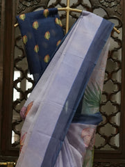 Cotton Kota Saree - Lavender Color