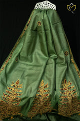 Tussar - Olive Green