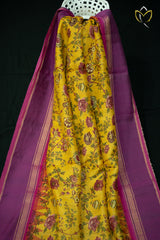 Tussar - Yellow And Pink