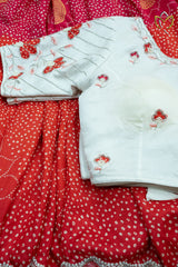 Crepe Silk - Rust & Pink