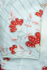 Crepe Silk - Rust & Pink