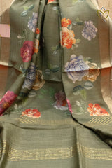 Munga Silk - Mehendi Green