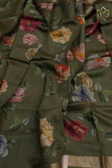 Munga Silk - Mehendi Green