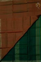 Bishnupuri Silk - Rust & Green