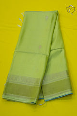Bishnupuri Silk - Pista Green