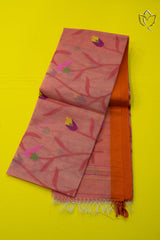 Muslin Jamdani - Peach Pink