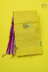 Muslin Jamdani - Mustard Yellow