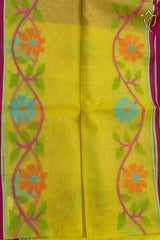 Muslin Jamdani - Mustard Yellow