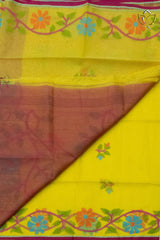 Muslin Jamdani - Mustard Yellow