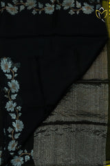 Muslin Jamdani - Black