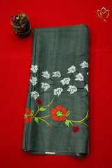 Pure Tussar - Dark Grey