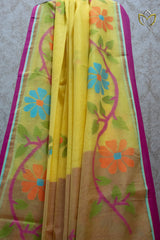 Muslin Jamdani - Mustard Yellow