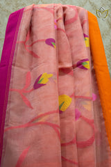 Muslin Jamdani - Peach Pink