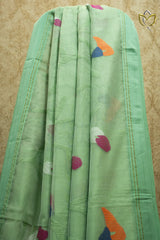 Muslin Jamdani - Pista Green