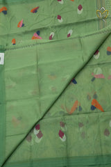 Muslin Jamdani - Pista Green