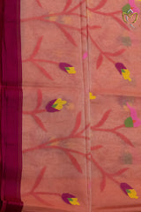 Muslin Jamdani - Peach Pink