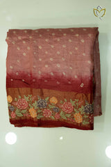 Tussar - Onion Pink & Rust