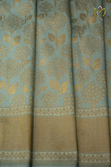 Banarasi Pattu - Arctic Blue