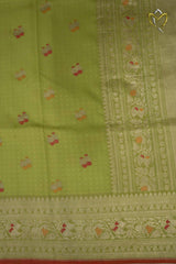 Banarasi Pattu - Pista Green