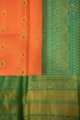 Gadwal Pattu - Orange Peach