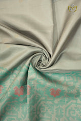 Assam Pattu - Ash Grey