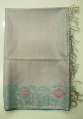 Assam Pattu - Ash Grey