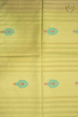 Assam Pattu - Lime Yellow