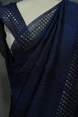 Jute Handloom - Navy Blue