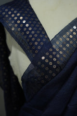 Jute Handloom - Navy Blue