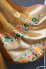 Banarasi Kora Pattu - Yellow