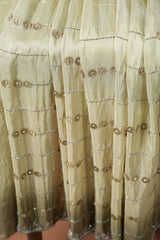 Fancy Handwork - Olive green