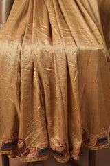 Fancy Machine Embroidery - Mustard Yellow