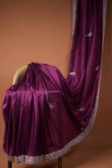 Fancy Mirror Work - Blackberry Purple