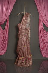 Tussar Silk - Onion Pink