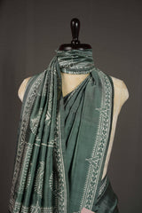 Murshidabad Silk - Forest Fern