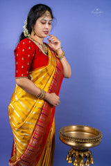 Pure Banarasi Pattu - Yellow