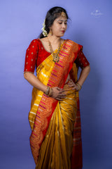 Pure Banarasi Pattu - Yellow
