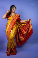 Pure Banarasi Pattu - Yellow