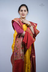 Gadwal Pattu - Yellow & Pink