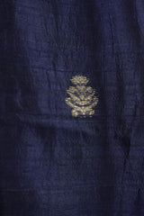 Raw Silk - Navy Blue