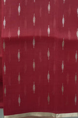 Chanderi Cotton-Silk - Red